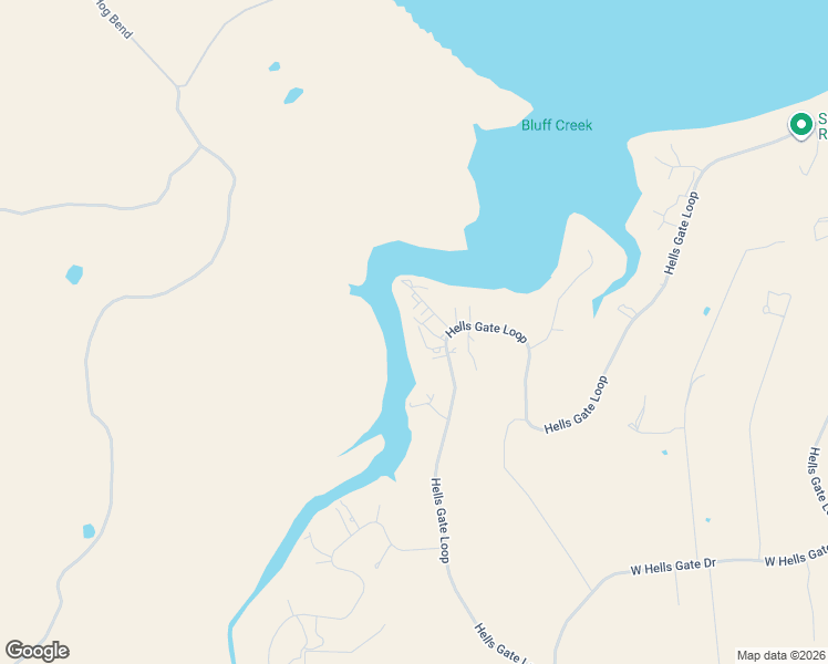 map of restaurants, bars, coffee shops, grocery stores, and more near 3037 Hells Gate Loop in Strawn