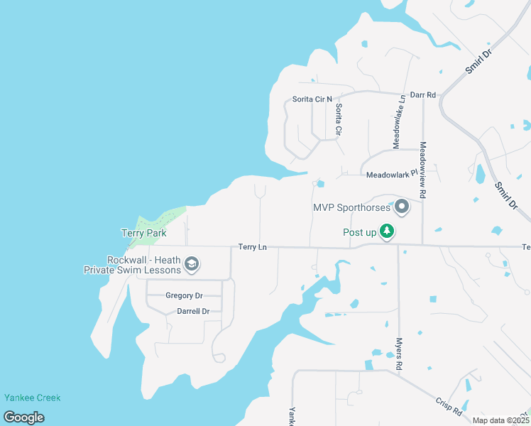 map of restaurants, bars, coffee shops, grocery stores, and more near 110 Luther Lane in Heath