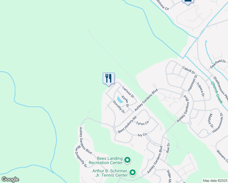 map of restaurants, bars, coffee shops, grocery stores, and more near 333 Weeping Willow Way in Charleston