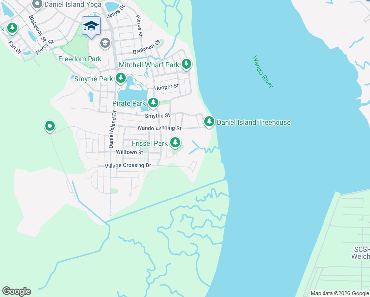 map of restaurants, bars, coffee shops, grocery stores, and more near 1938 Bellona Street in Charleston