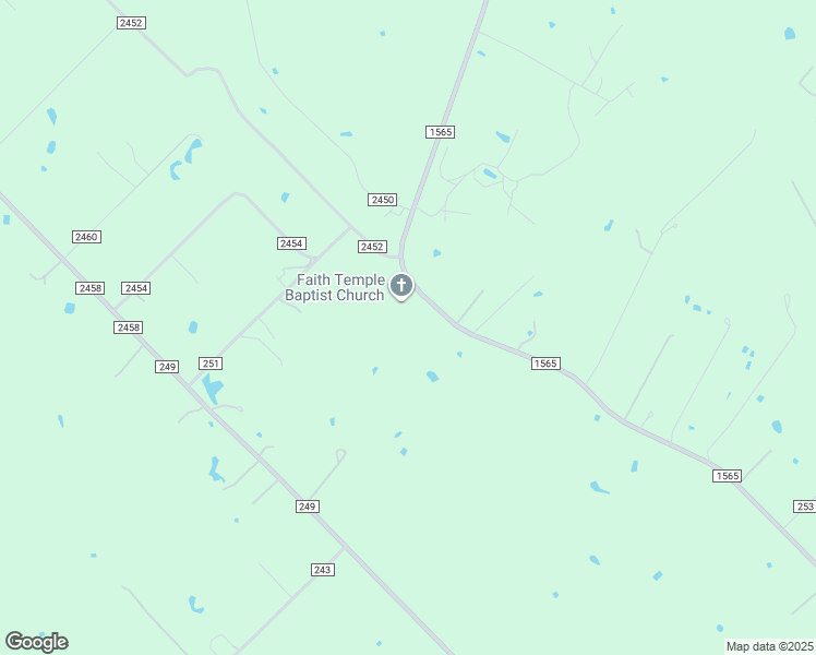 map of restaurants, bars, coffee shops, grocery stores, and more near 11252 Farm to Market Road 1565 in Terrell