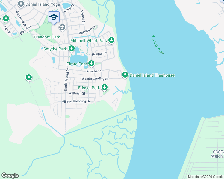 map of restaurants, bars, coffee shops, grocery stores, and more near 1938 Bellona Street in Charleston