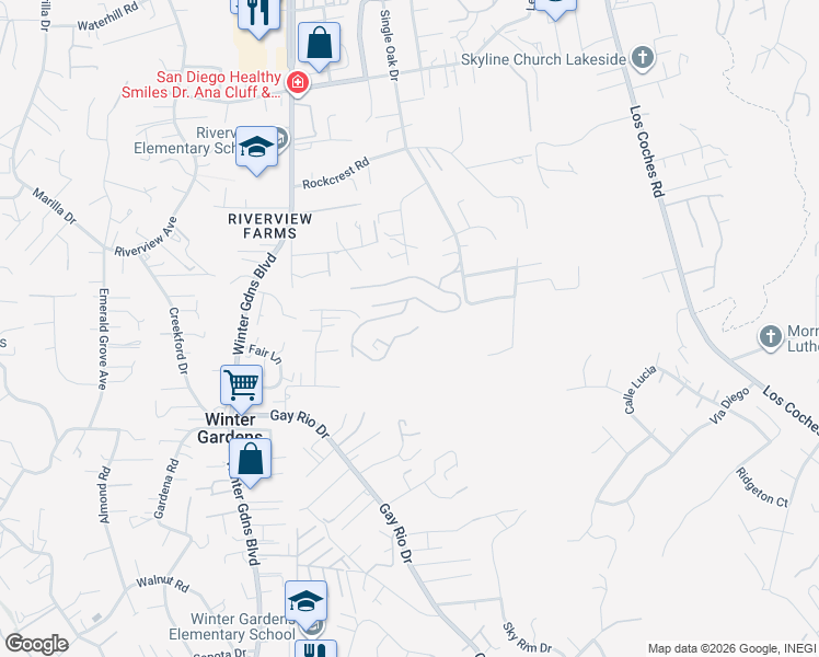 map of restaurants, bars, coffee shops, grocery stores, and more near 9100 Single Oak Drive in Lakeside