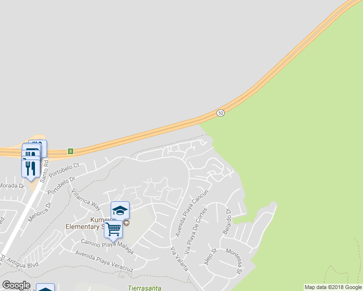 map of restaurants, bars, coffee shops, grocery stores, and more near 11168 Portobelo Drive in San Diego