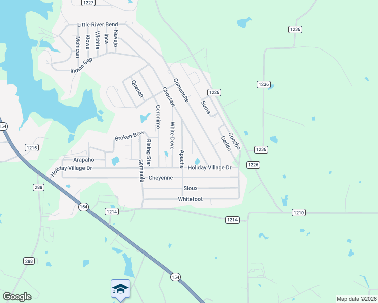 map of restaurants, bars, coffee shops, grocery stores, and more near 277 Choctaw in Quitman