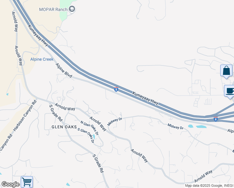 map of restaurants, bars, coffee shops, grocery stores, and more near 907 Alpine Boulevard in Alpine