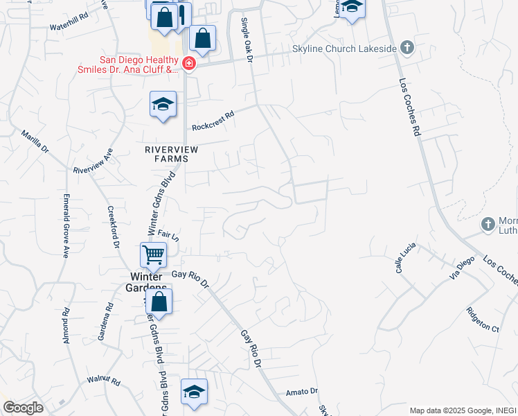 map of restaurants, bars, coffee shops, grocery stores, and more near 9100 Single Oak Drive in Lakeside