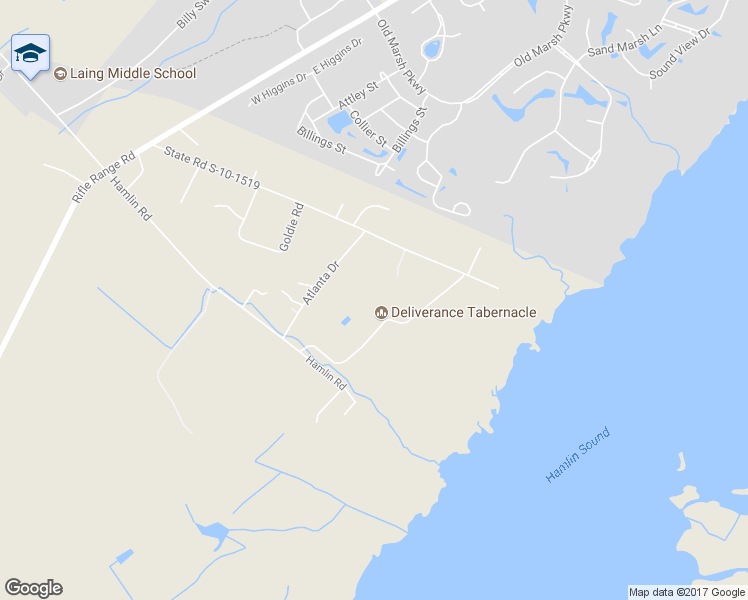 map of restaurants, bars, coffee shops, grocery stores, and more near 2760 Hamlin Beach Road in Mount Pleasant