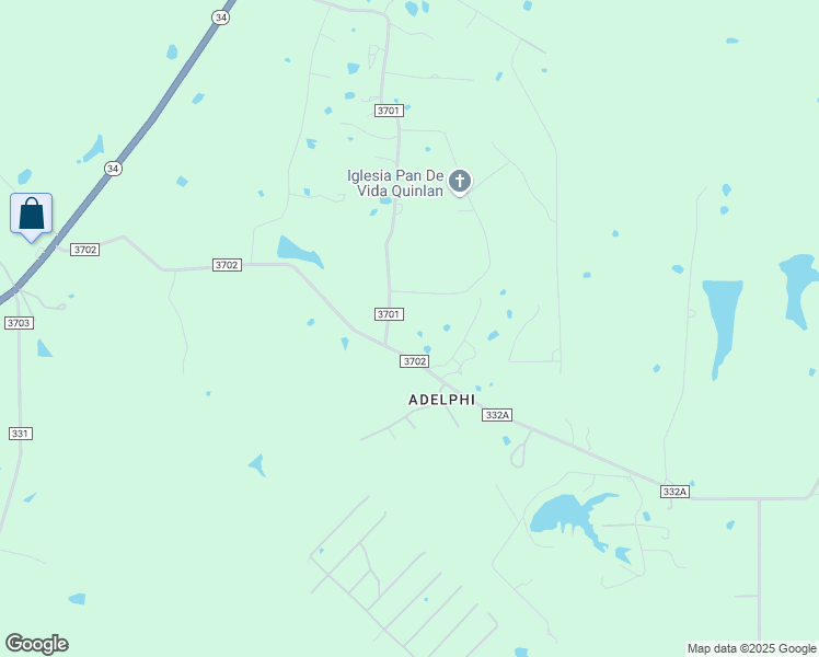 map of restaurants, bars, coffee shops, grocery stores, and more near 646 County Road 3701 in Quinlan
