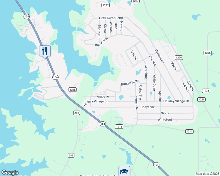 map of restaurants, bars, coffee shops, grocery stores, and more near 401 Sioux in Quitman