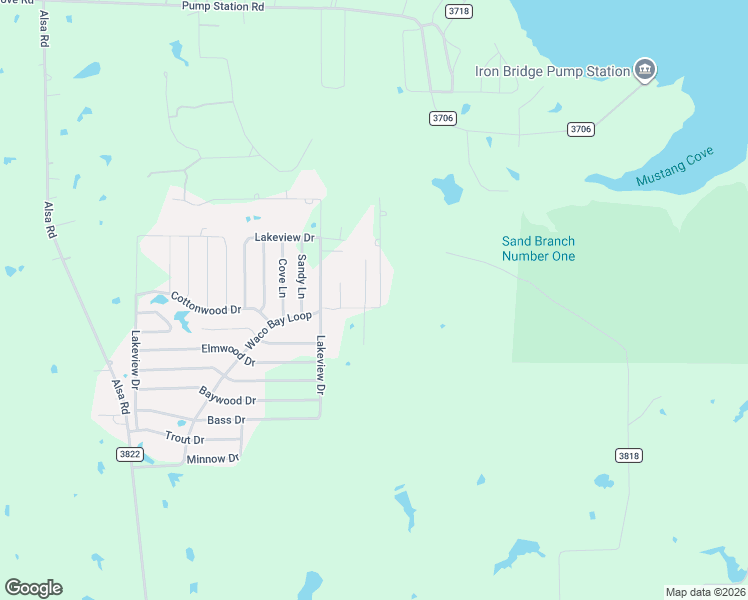 map of restaurants, bars, coffee shops, grocery stores, and more near 10734 Waco Bay Loop in Wills Point