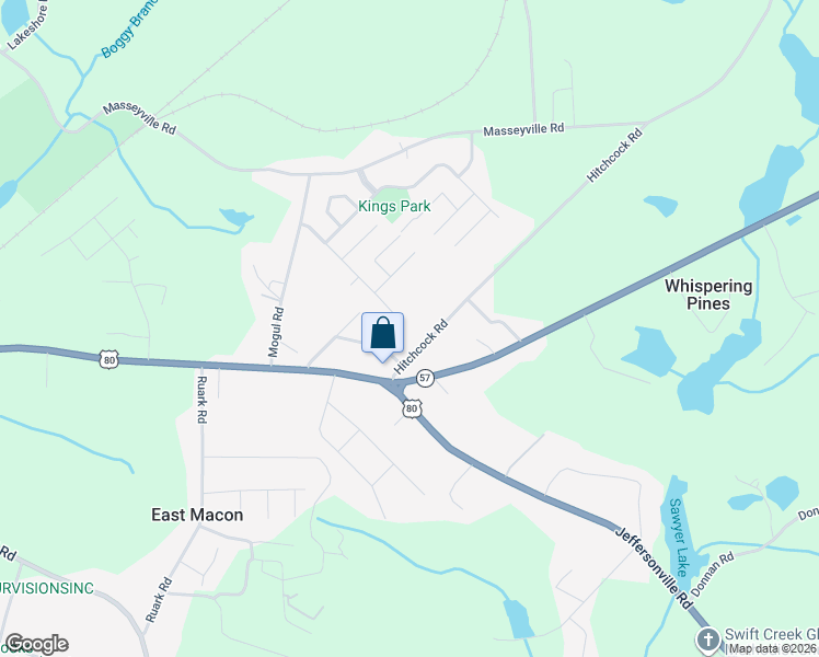 map of restaurants, bars, coffee shops, grocery stores, and more near 3760 Hitchcock Rd in Macon