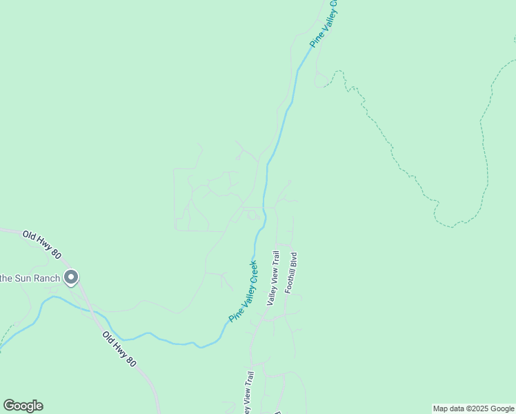 map of restaurants, bars, coffee shops, grocery stores, and more near Pine Creek Crossing in Pine Valley