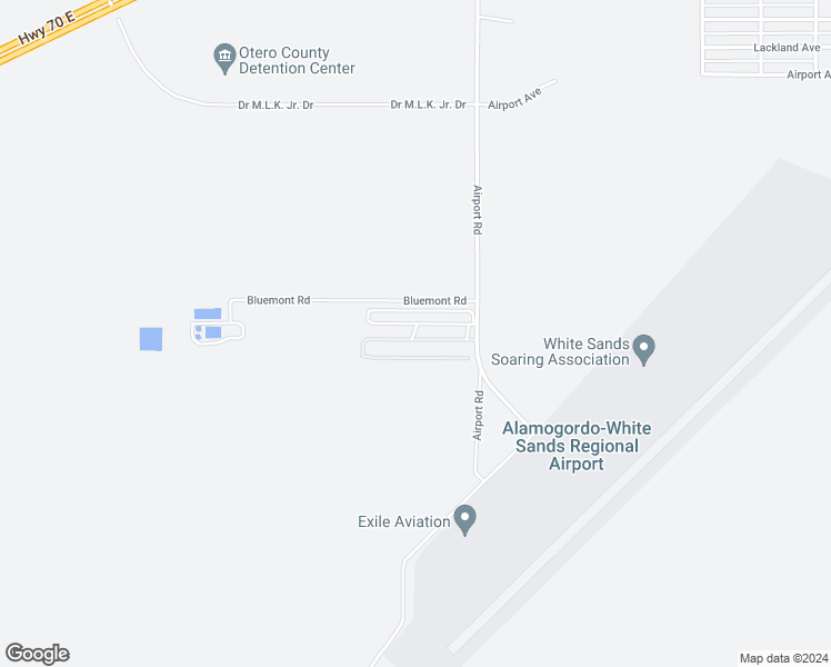 map of restaurants, bars, coffee shops, grocery stores, and more near 3300 Airport Road in Alamogordo