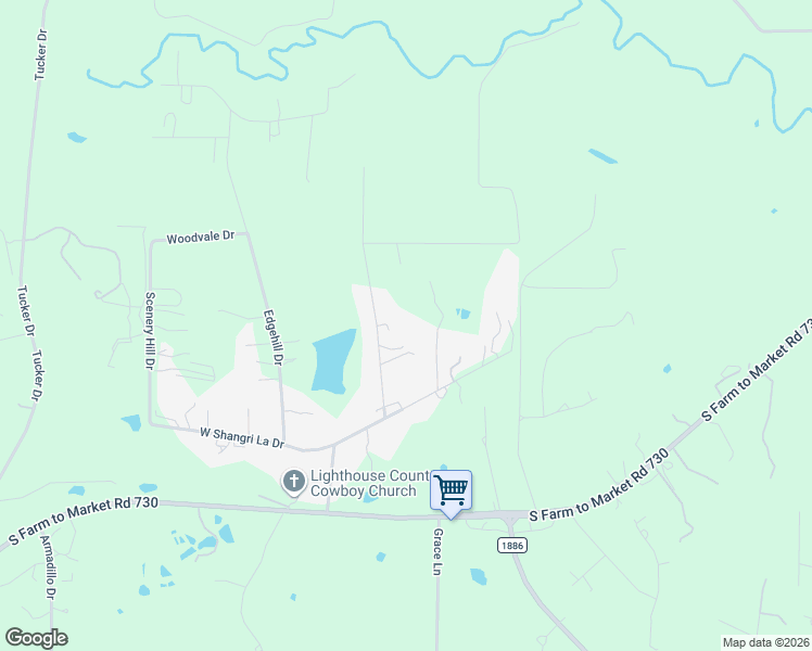 map of restaurants, bars, coffee shops, grocery stores, and more near 142 Cedar Creek Drive in Azle