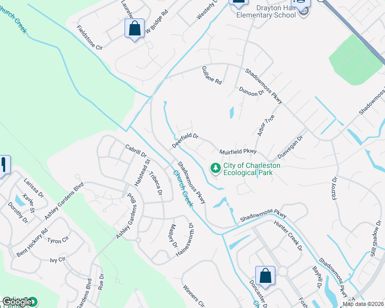 map of restaurants, bars, coffee shops, grocery stores, and more near 45 Jawol Drive in Charleston