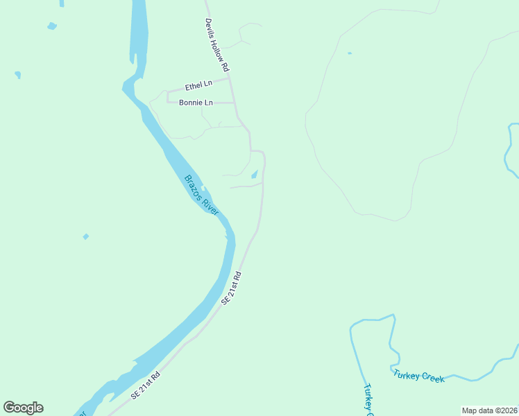 map of restaurants, bars, coffee shops, grocery stores, and more near 155-311 Southeast 21st Road in Graford