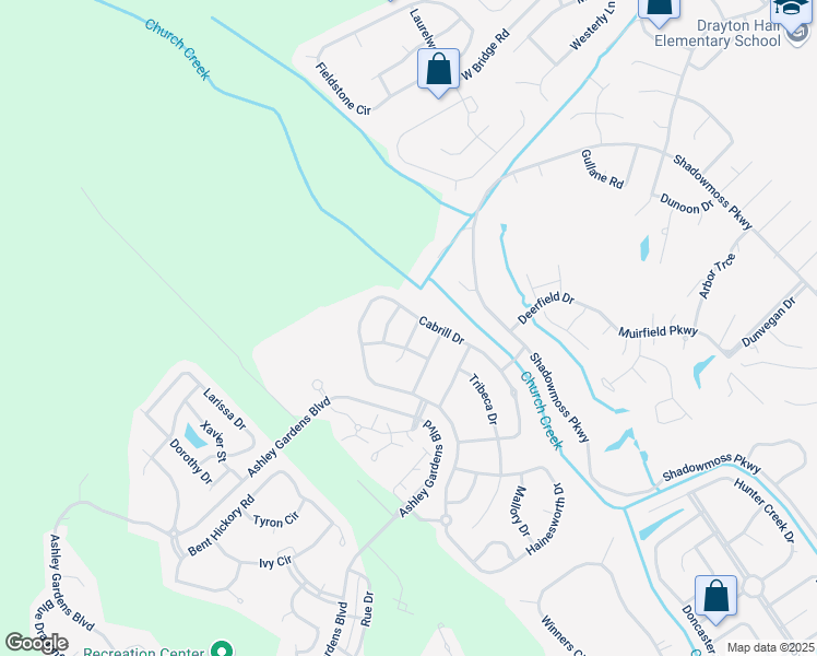 map of restaurants, bars, coffee shops, grocery stores, and more near 927 Lansfaire Drive in Charleston