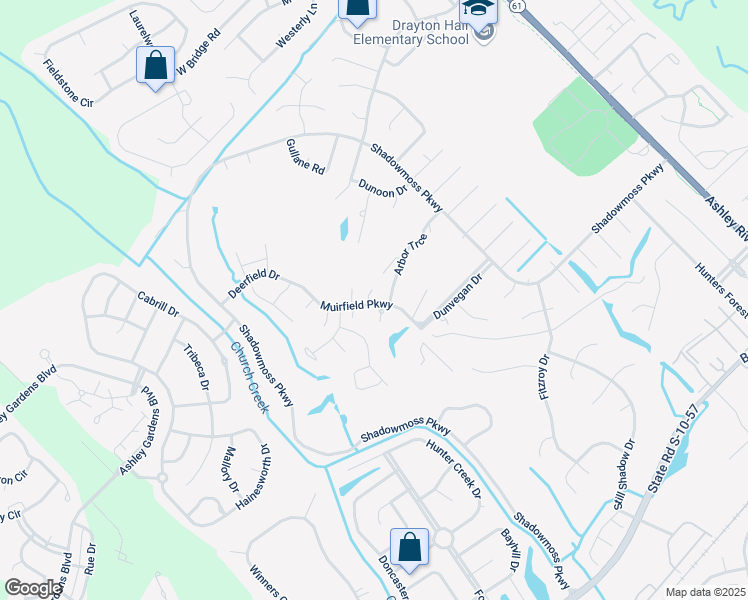 map of restaurants, bars, coffee shops, grocery stores, and more near 10 Studebaker Court in Charleston
