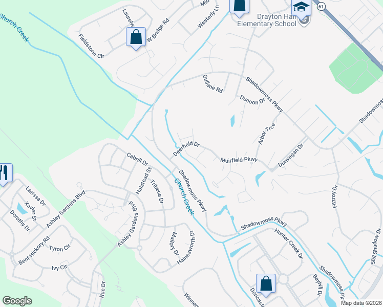 map of restaurants, bars, coffee shops, grocery stores, and more near 45 Jawol Drive in Charleston