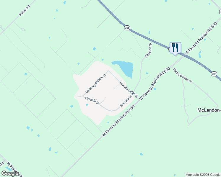 map of restaurants, bars, coffee shops, grocery stores, and more near 106 Lavender Place in Rockwall