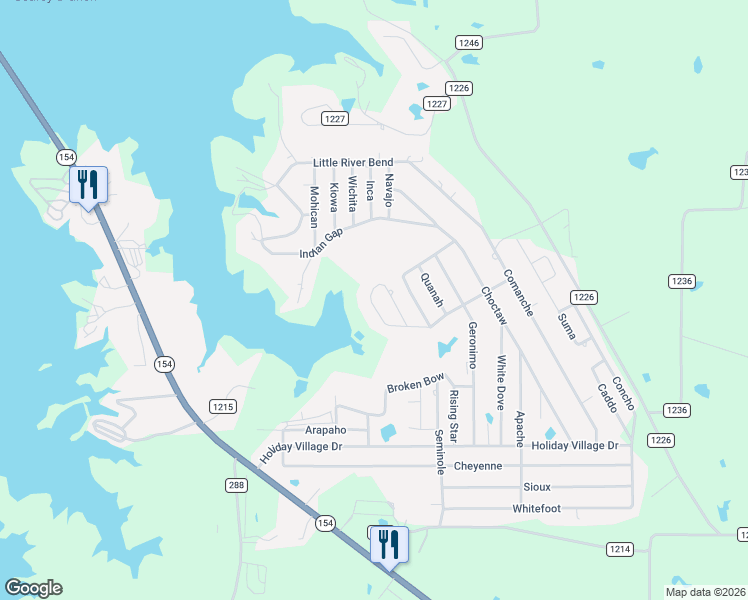 map of restaurants, bars, coffee shops, grocery stores, and more near 515 Waterfront Row in Quitman