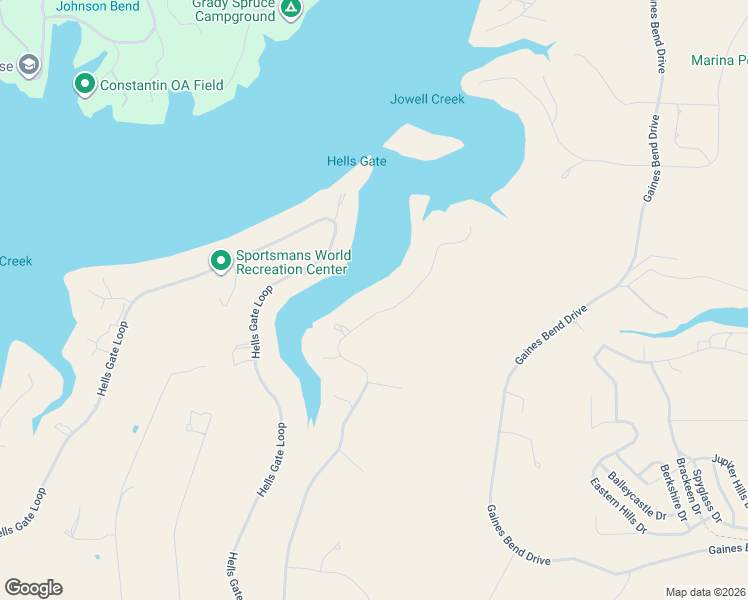 map of restaurants, bars, coffee shops, grocery stores, and more near 7057 West Hells Gate Drive in Strawn