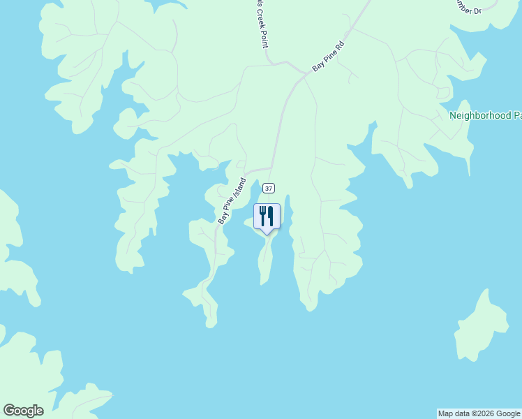 map of restaurants, bars, coffee shops, grocery stores, and more near 161 Bay Pine Island Point in Jacksons' Gap