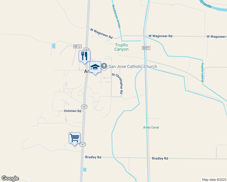 map of restaurants, bars, coffee shops, grocery stores, and more near 48 San Felipe Road in Caballo