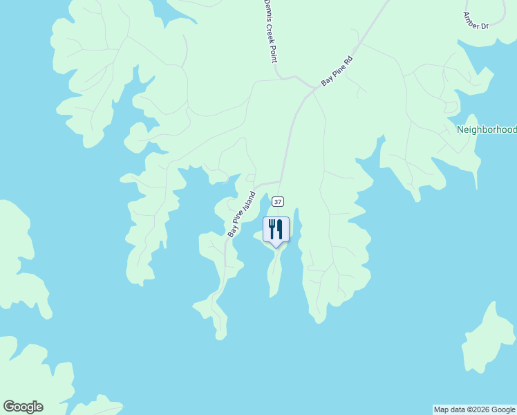 map of restaurants, bars, coffee shops, grocery stores, and more near 161 Bay Pine Island in Jackson's Gap