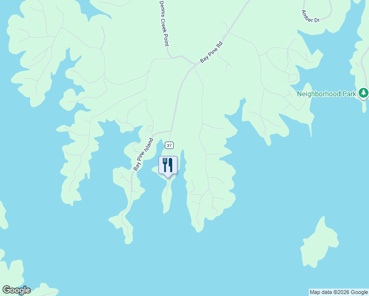map of restaurants, bars, coffee shops, grocery stores, and more near Bay Pine Cut Off Road in Tallapoosa County