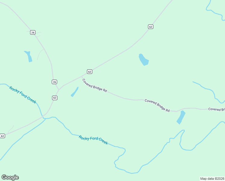 map of restaurants, bars, coffee shops, grocery stores, and more near Covered Bridge Road in Equality