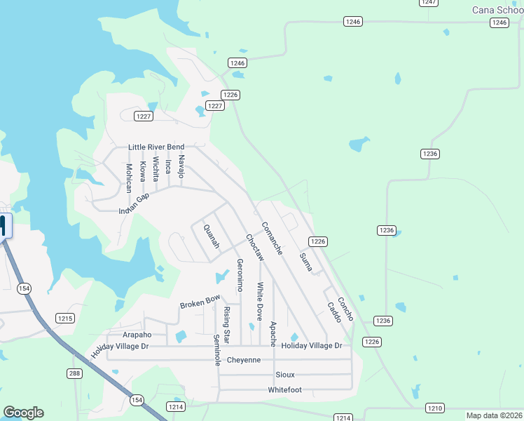 map of restaurants, bars, coffee shops, grocery stores, and more near County Road 1226 in Quitman