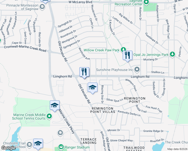 map of restaurants, bars, coffee shops, grocery stores, and more near 844 Bristol Avenue in Saginaw