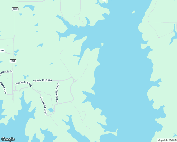 map of restaurants, bars, coffee shops, grocery stores, and more near 1222 Private Road 5980 in Yantis