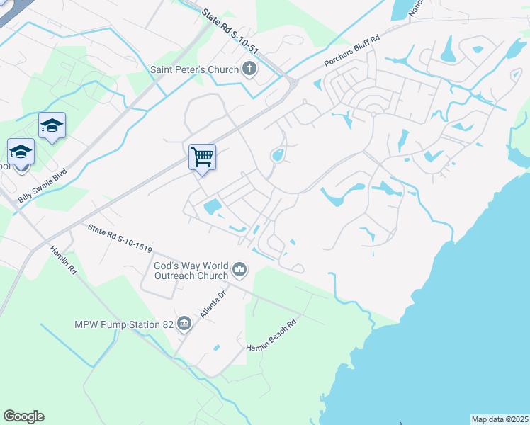 map of restaurants, bars, coffee shops, grocery stores, and more near 3360 Billings Street in Mount Pleasant