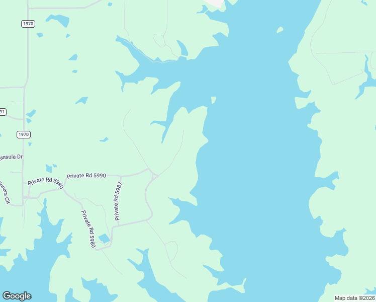 map of restaurants, bars, coffee shops, grocery stores, and more near 1222 Private Road 5980 in Yantis