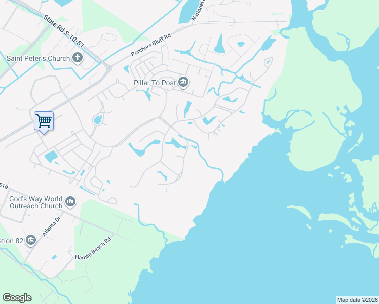 map of restaurants, bars, coffee shops, grocery stores, and more near 3024 Intracoastal View Drive in Mount Pleasant