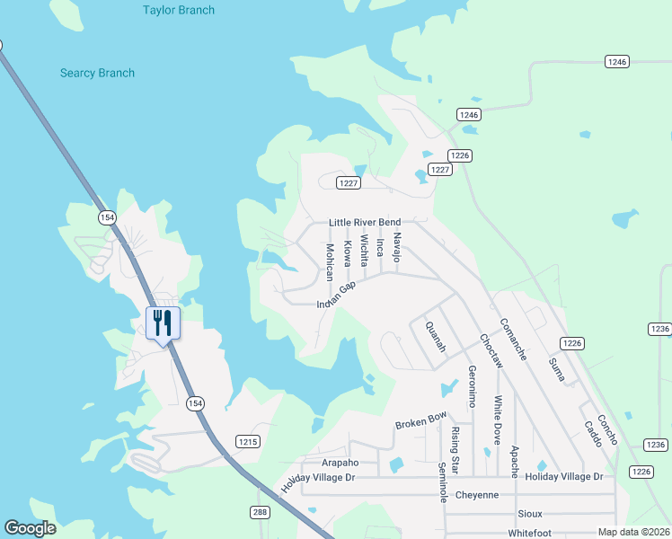 map of restaurants, bars, coffee shops, grocery stores, and more near 188 Mohican in Quitman