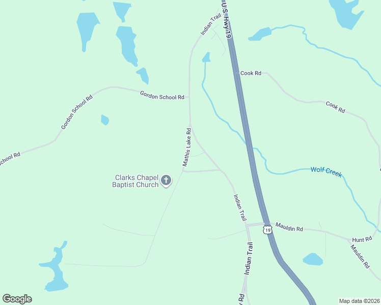 map of restaurants, bars, coffee shops, grocery stores, and more near 91 Mathis Lake Road in Thomaston
