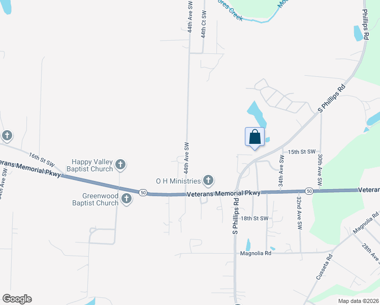 map of restaurants, bars, coffee shops, grocery stores, and more near 1569 44th Avenue Southwest in Lanett
