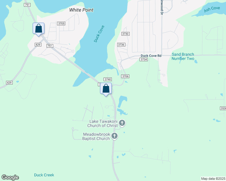 map of restaurants, bars, coffee shops, grocery stores, and more near 11479 Farm to Market Road 751 in Quinlan