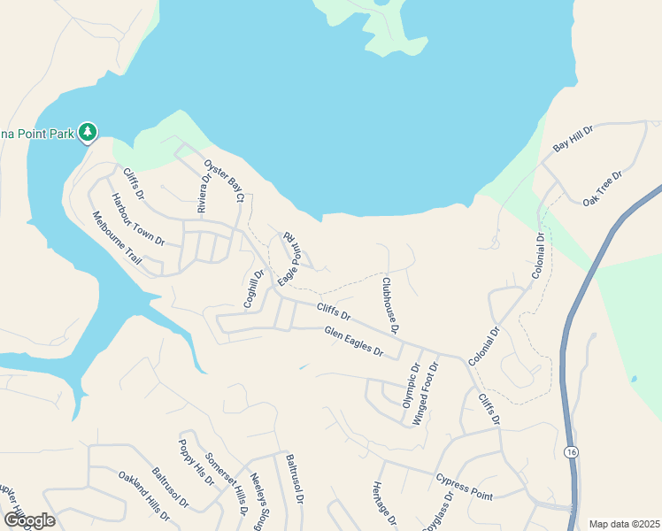 map of restaurants, bars, coffee shops, grocery stores, and more near 205 Clubhouse Drive in Graford