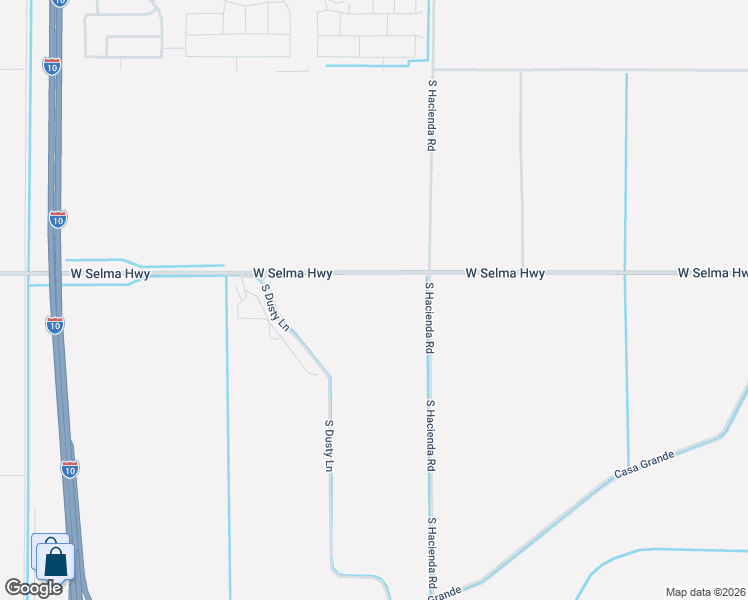 map of restaurants, bars, coffee shops, grocery stores, and more near 9631-10381 West Selma Highway in Casa Grande