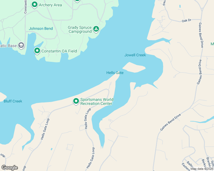 map of restaurants, bars, coffee shops, grocery stores, and more near 101 Hells Gate Point in Strawn