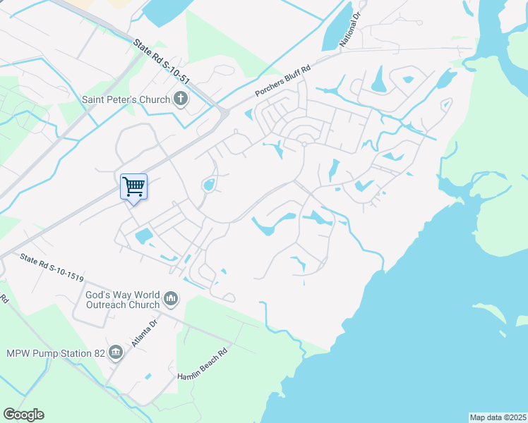 map of restaurants, bars, coffee shops, grocery stores, and more near 1428 Shell Fish Court in Mount Pleasant