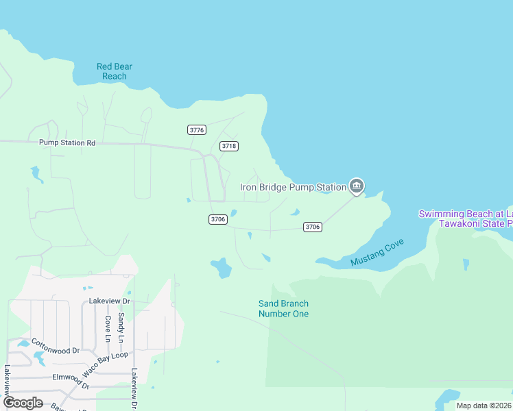 map of restaurants, bars, coffee shops, grocery stores, and more near 2895 Honey Bee Lane in Quinlan
