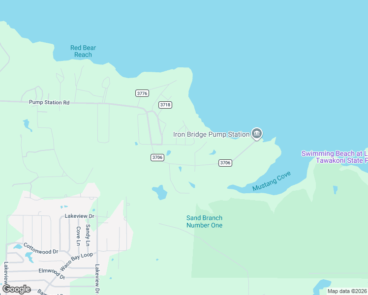 map of restaurants, bars, coffee shops, grocery stores, and more near 2895 Honey Bee Lane in Quinlan