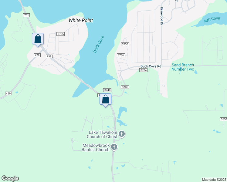 map of restaurants, bars, coffee shops, grocery stores, and more near 11479 Farm to Market Road 751 in Quinlan
