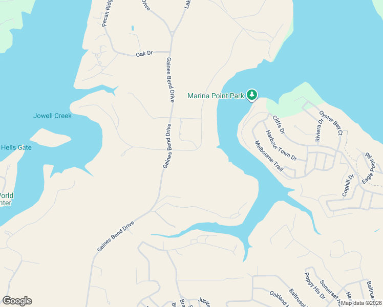 map of restaurants, bars, coffee shops, grocery stores, and more near 1025 Laredo Drive in Graford